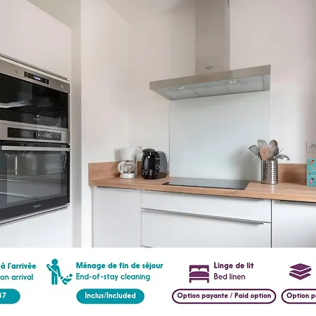 Moderne Pour 4 Situe A 公寓 *